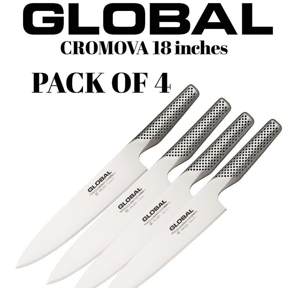 Global 8" Classic Stainless Steel Chef Knife – G2 Kitchen Cooking Knife